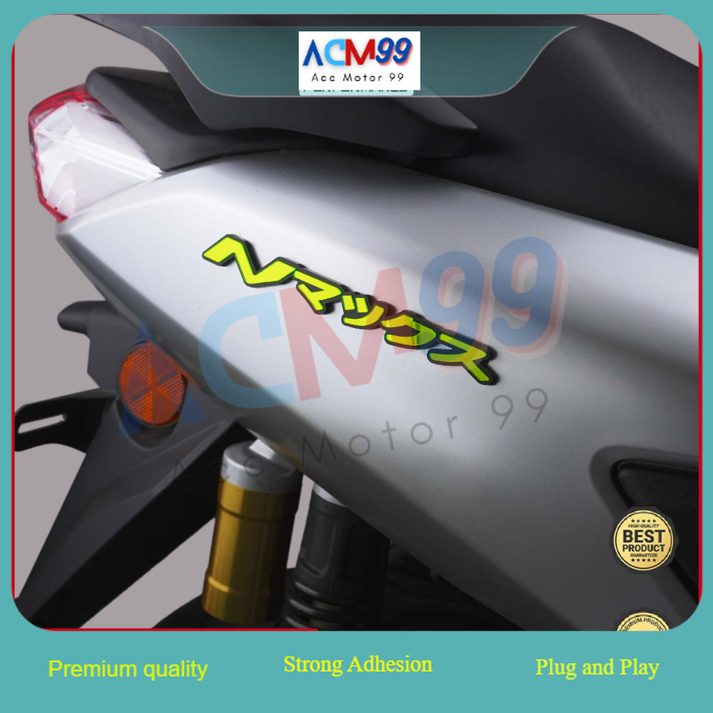 2pcs Emblem logo Nmax Japan timbul garnish Nmax JAPAN