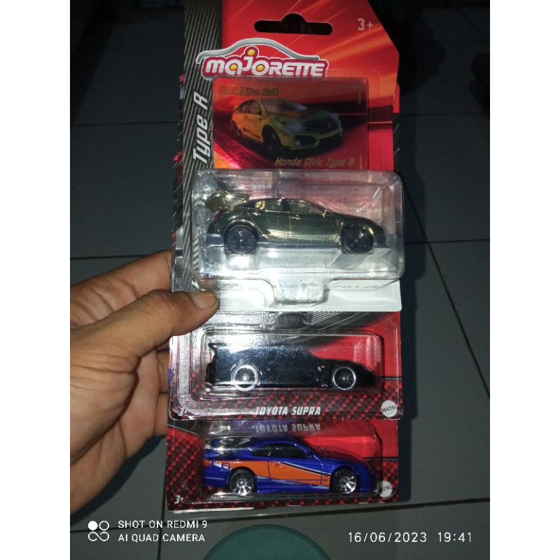 hotwheels seri fnf, 3pcs, supra am monalisa, plus majo honda civic