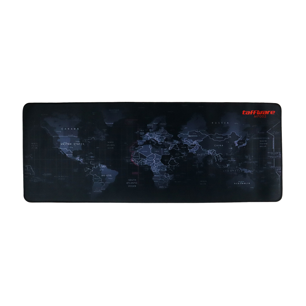 TaffGO Gaming Mouse Pad Desk Mat Motif Peta Dunia 300 x 800 mm - MP002 - Black