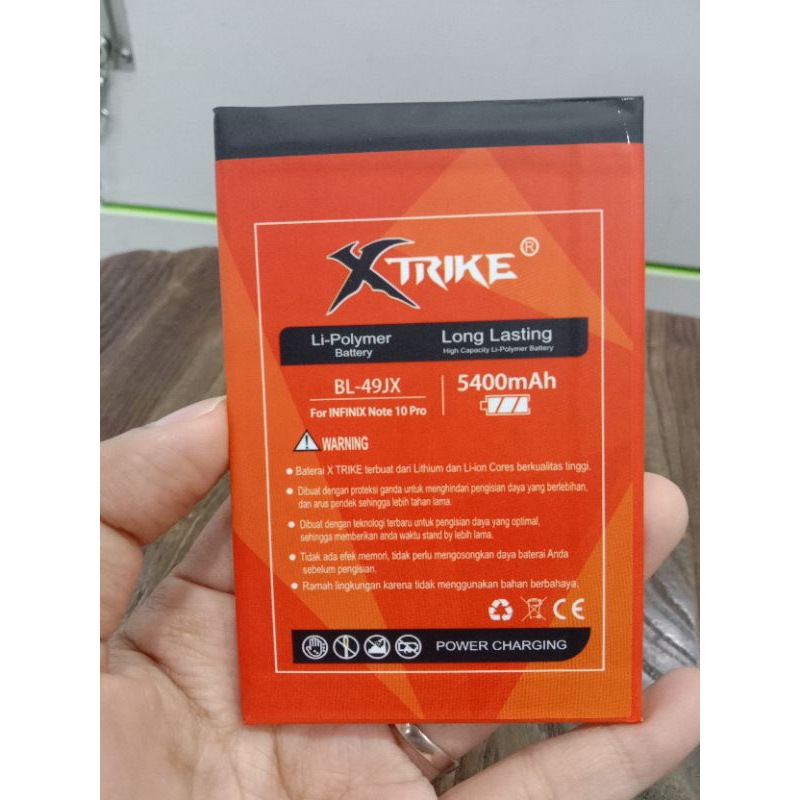 BATRE XTRIKE INFINIX NOTE 10 PRO X695 BL-49JX DOUBLE POWER