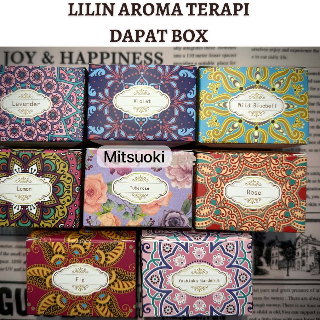 READY STOCK LILIN AROMA TERAPI BOHEMIA DAPAT BOX LILIN AROMATHERAPY SCENT CANDLE