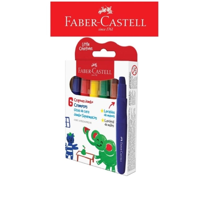 

Faber - Castell Jumbo Creamy Crayons 6 Warna