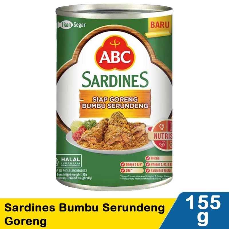 

Abc Sardines Bumbu Serundeng Goreng 155G BBS