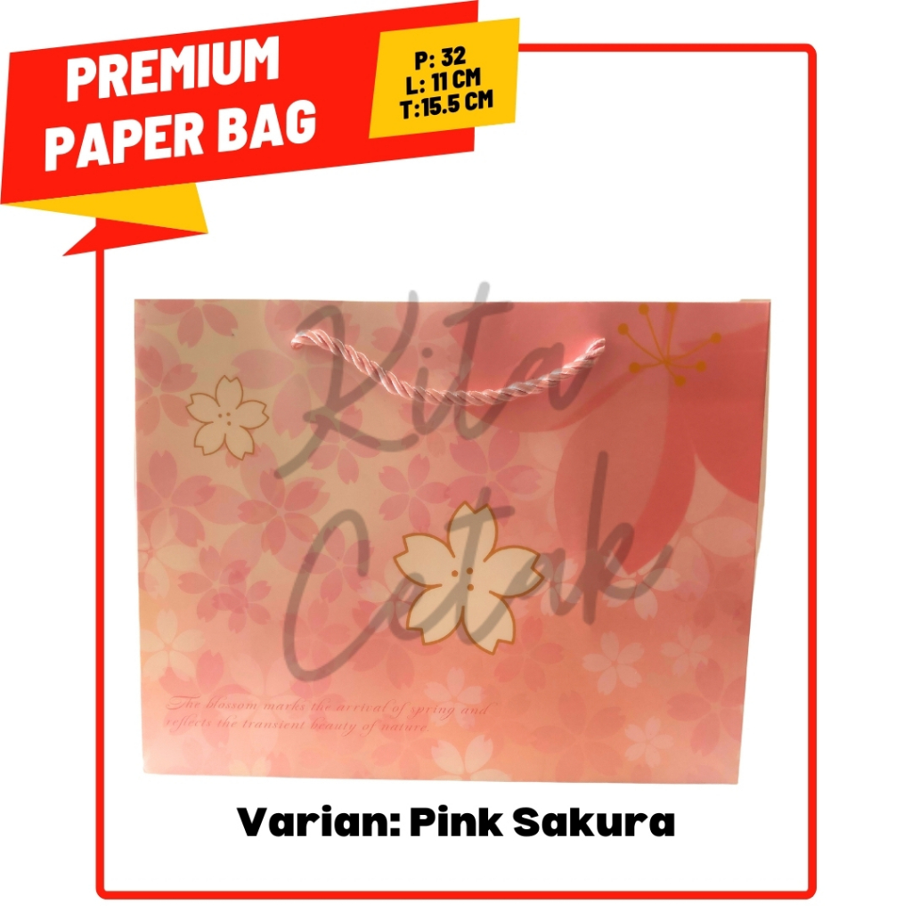 

Paper Bag Premium Tali Tidur 32x11x15.5 (1 pcs) / Tas Belanjaan / Tas Kertas / kantong kertas /paperbag/ tas kertas hajatan/ tas souvenir/ tas kado murah