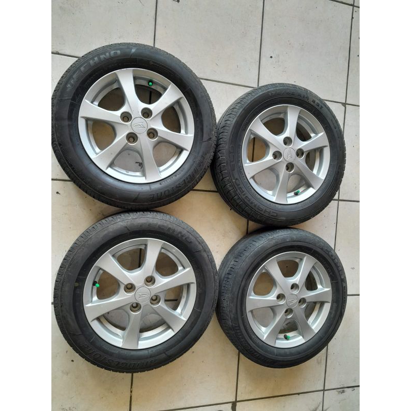 velg std Ayla r14x5 4x100 et45 silver +ban bonus 175 65 14