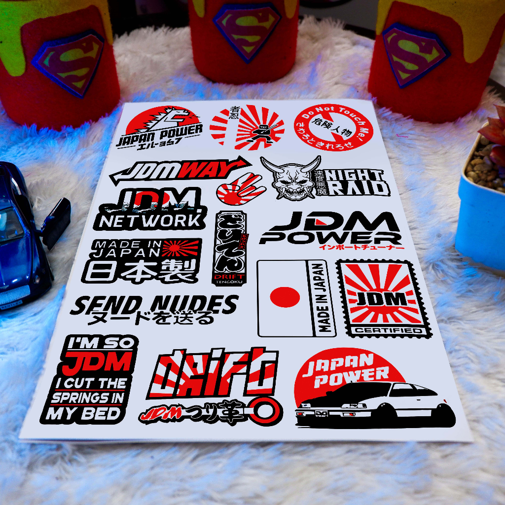 Stiker Mobil, Stiker JDM, Sticker JDM, Stiker Mobil JDM, Japanese Domestic Market, JDM01