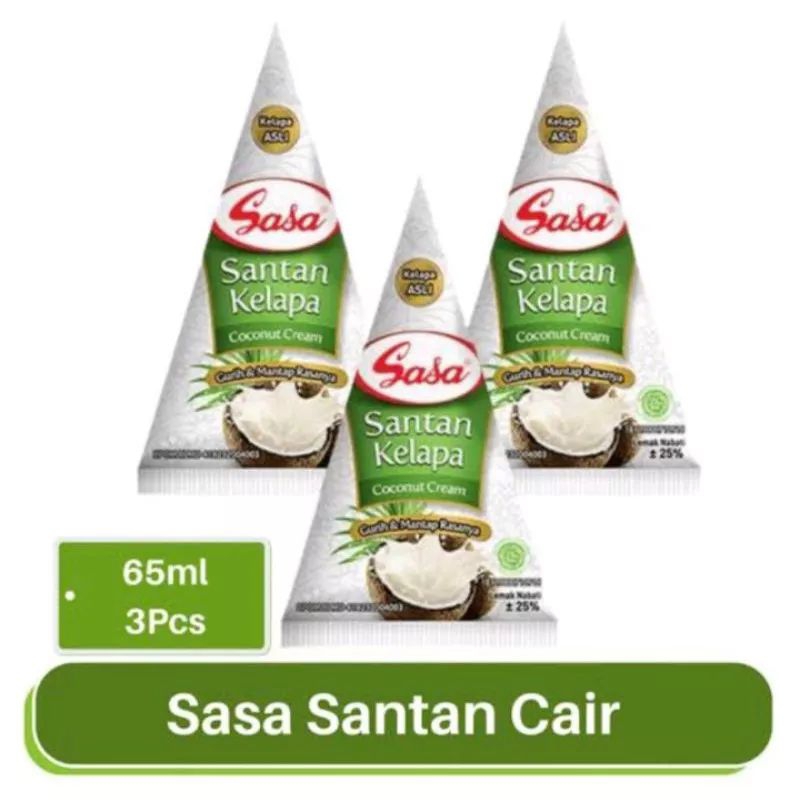 Sasa Santan 65ml 3Pcs