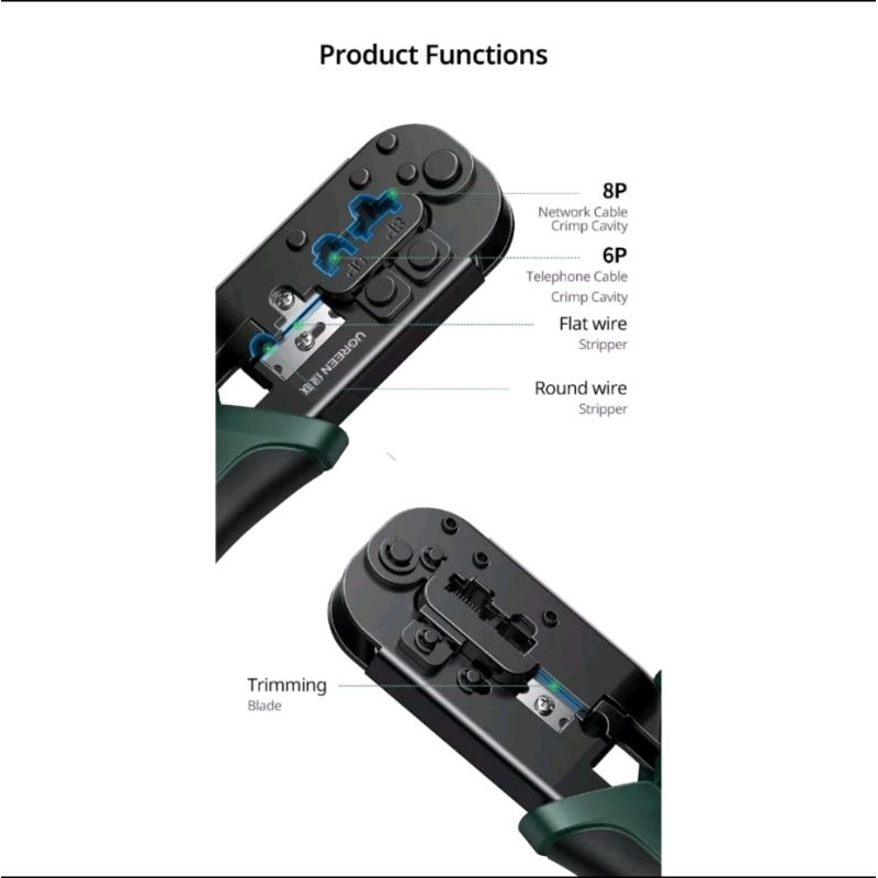 Crimping RJ45 RJ1 Ugreen Tang Crimping Kabel Lan - Ugreen 10952 70683
