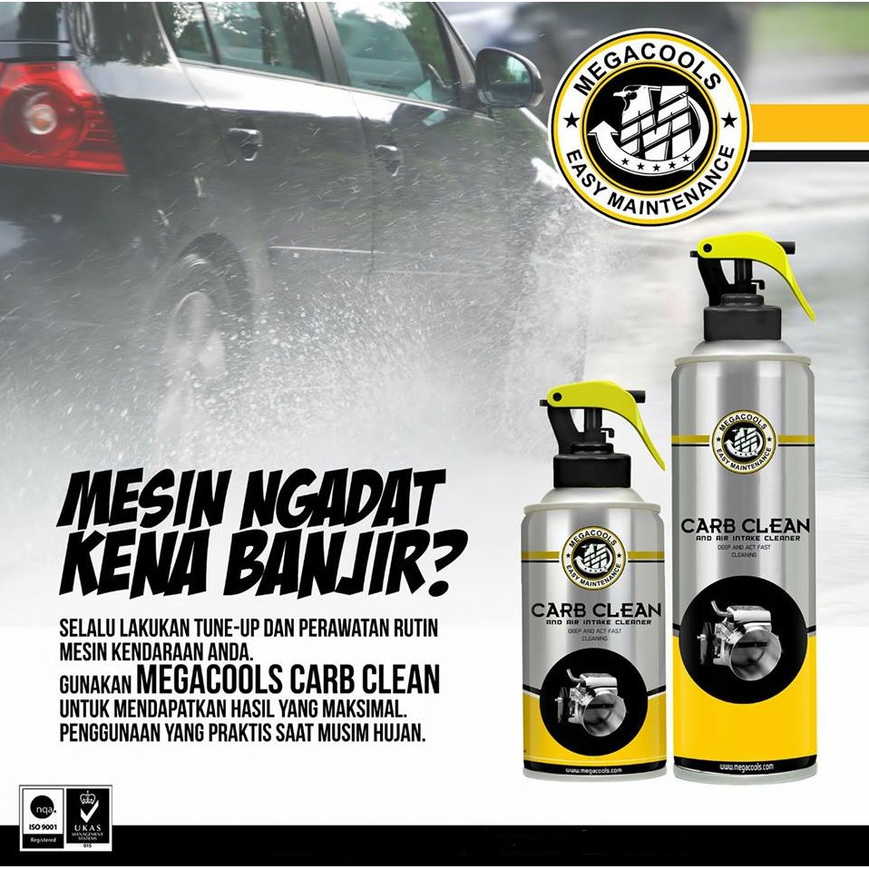 PEMBERSIH CARBURATOR DAN INJEKSI MEGACOOLS CARBU CLEANER 300ML