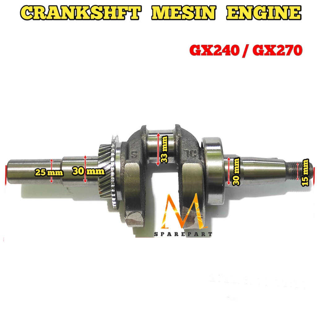 Gx240 kruk as crankshaft kro as gx270 gx240