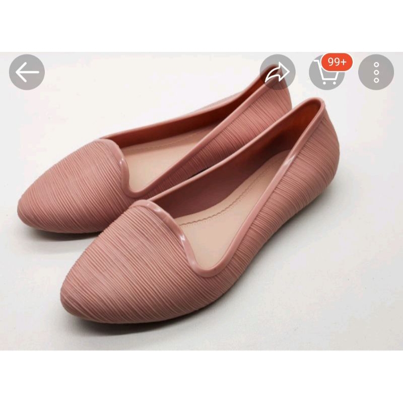 708 Sepatu Jelly Shoes Flat Wanita Fuhaha /Sepatu FlatShoes/Sepatu Wanita Terbaru Kerja Kantor