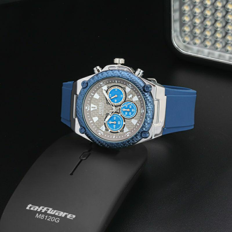 FLASH SALE! Jam Tangan Guess Chrono Aktif Pria Terlaris Tgl Aktif Bisa COD
