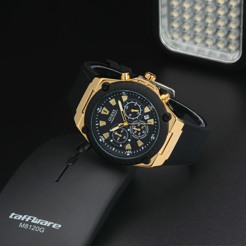FLASH SALE! Jam Tangan Guess Chrono Aktif Pria Terlaris Tgl Aktif Bisa COD