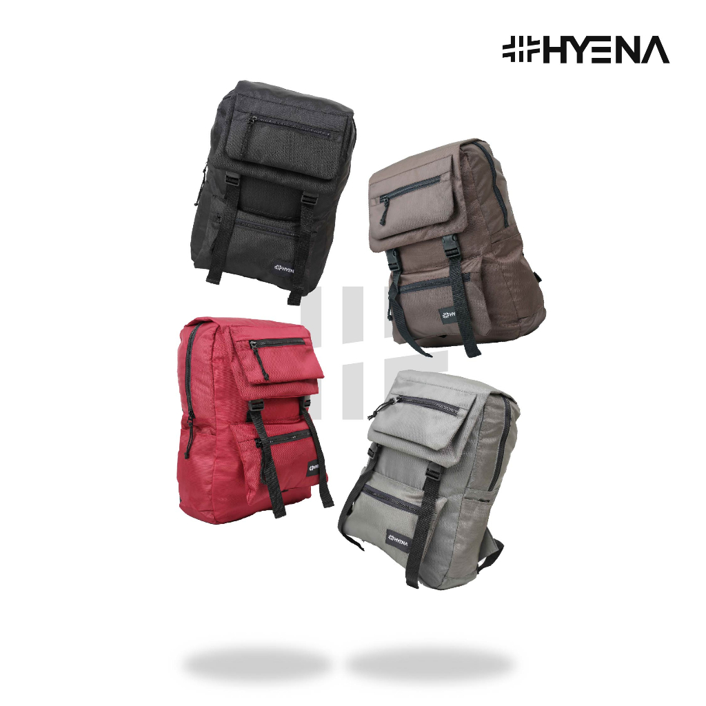 HYBRAND x Hyena [495] - Tas Korean Style Tactical Bag HYENA Ransel Kerja Sekolah Pria Wanita SMP SMA SMU Kuliah