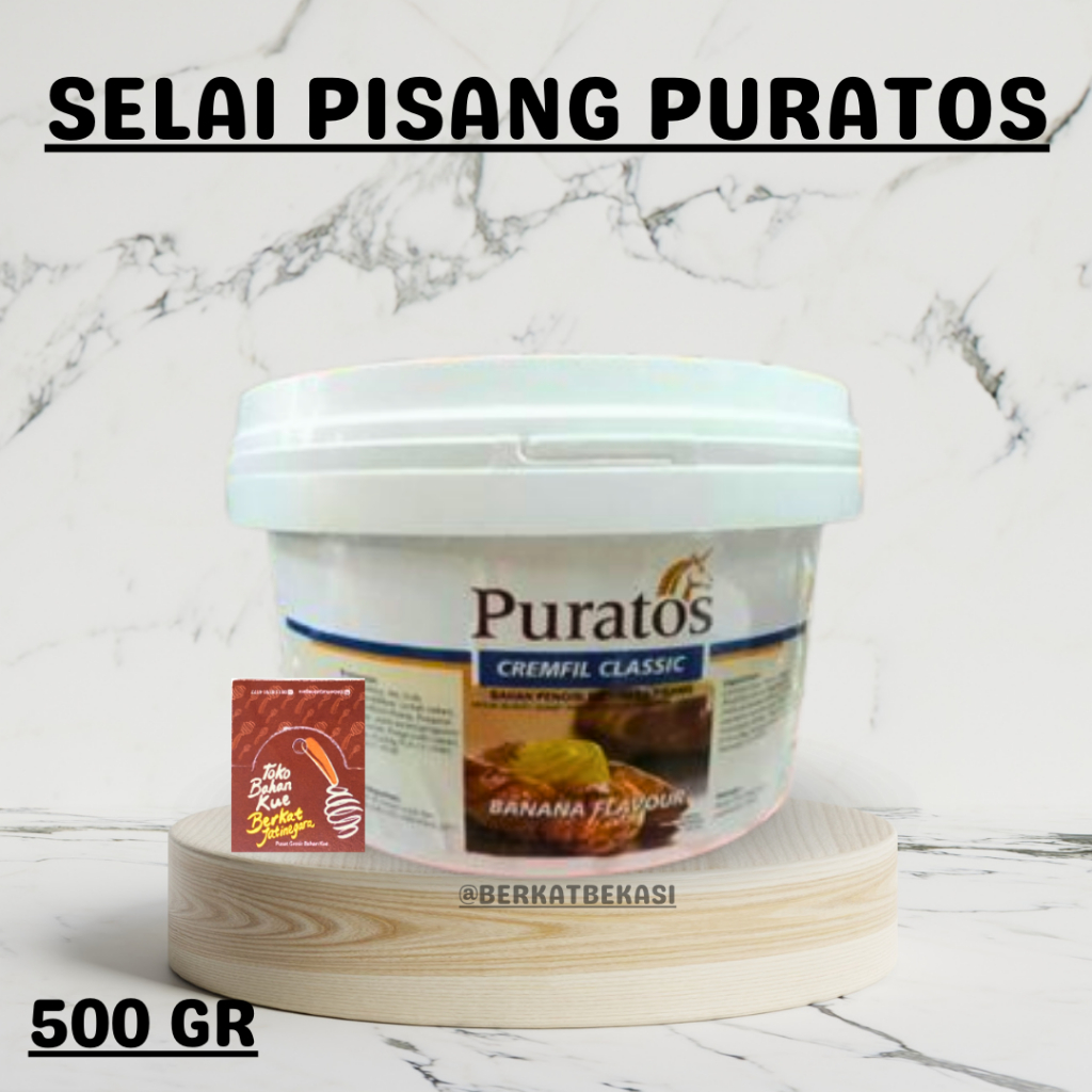 

CREMFIL BANANA PURATOS 500 GR REPACK / SELAI PISANG PURATOS