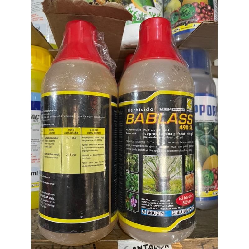 bablas 500ml herbisida glifosat 490sl bablas obat rumput