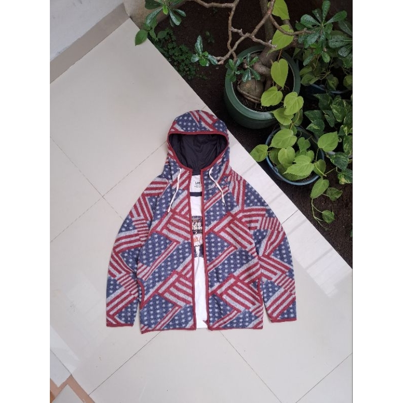 REVERSIBLE HOODIE JACKET POWER TO THE PEOPLE CULTURE MIX