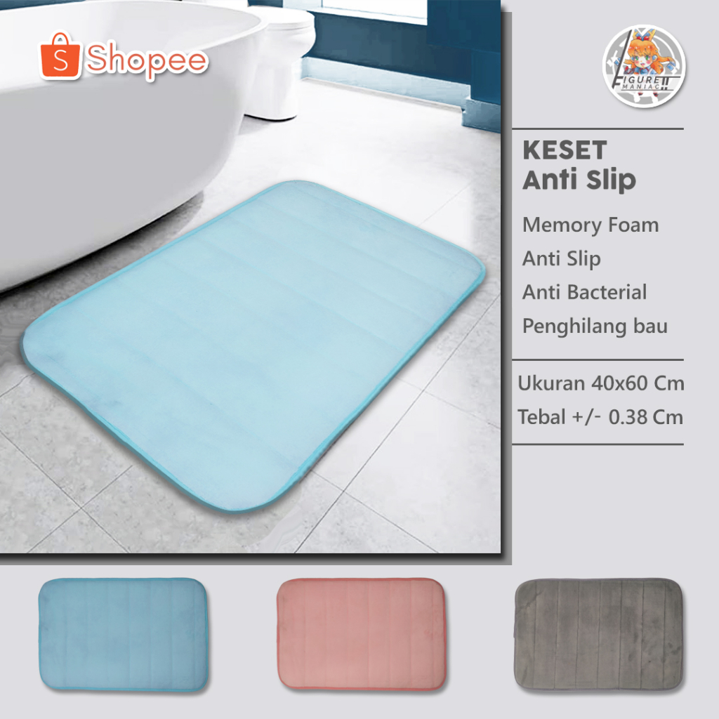 Figure Maniac - Keset Karakter Diatomite Keset Kamar Mandi Anti Slip Lembut Keset Nyerap Air