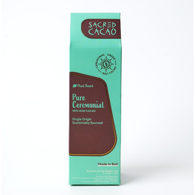 

Chocolate Coklat Sacred Cacao Pure Ceremonial Bali Raw Cacao 100% Dark