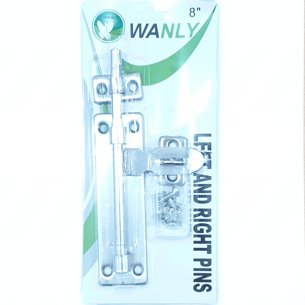 WL Overpal Overval 8&quot; Grendel Pintu Jendela Stainless Steel Gerendel Slot Selot 8 Inch