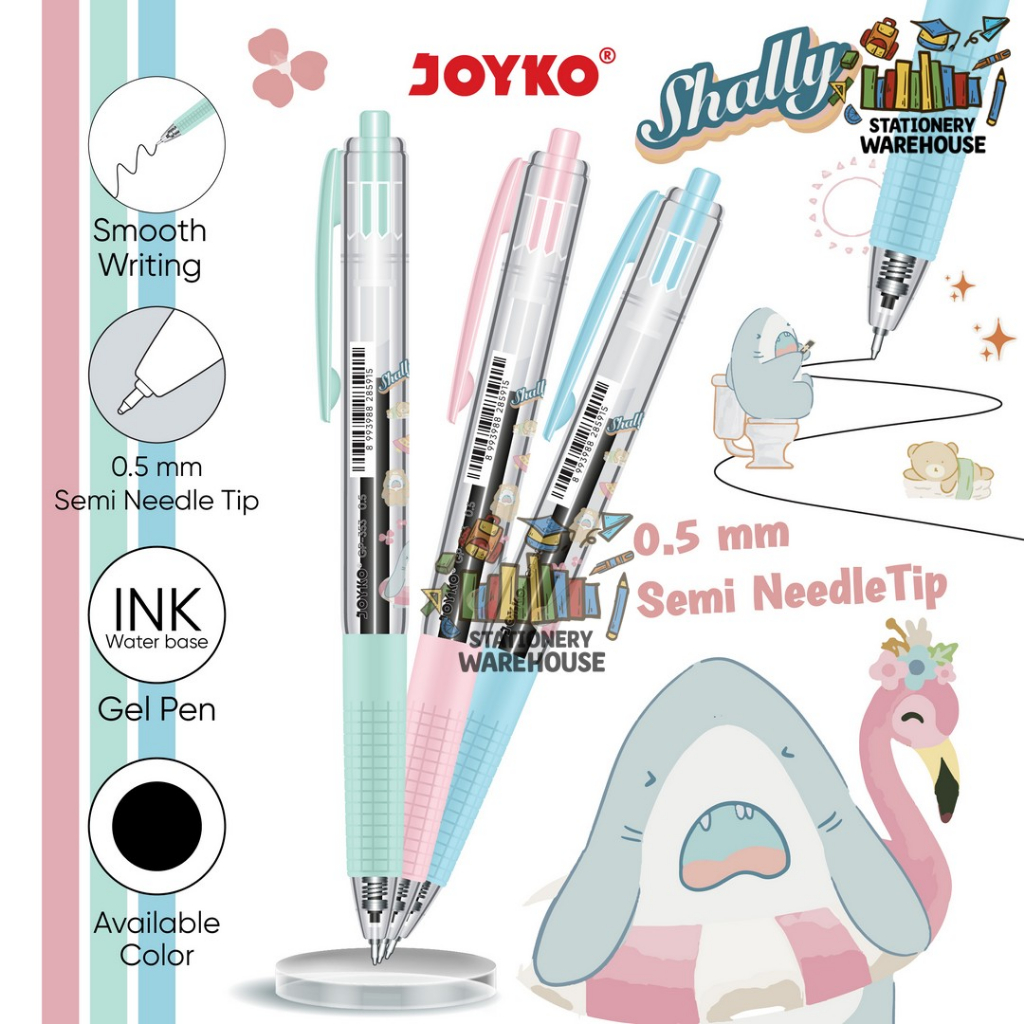 

Gel Pen Pulpen Pena Joyko GP-353 Shally 0.5 mm