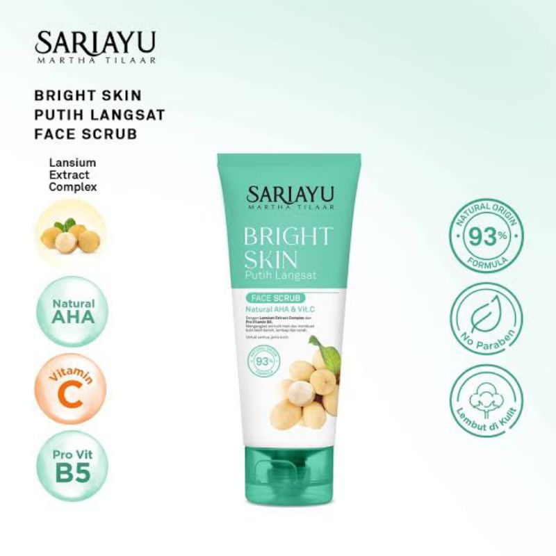 Sariayu Putih Langsat Face Scrub 75g