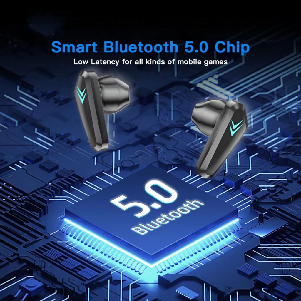 (COD) TWS Gaming Headset X15 Wireless Bluetooth Earphone No delay LED intelligent display HiFi Stereo Headphone