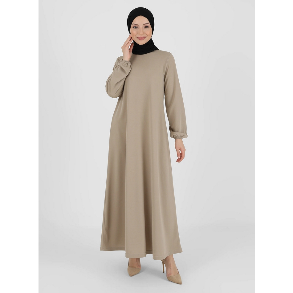 Gamis Polos Simple Katun Toyobo