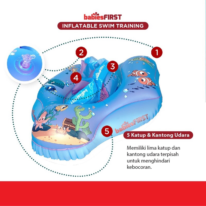Babiesfirst Inflatable Baby Neck Ring / Inflatble Swin training Pelampung anak pelampung renang