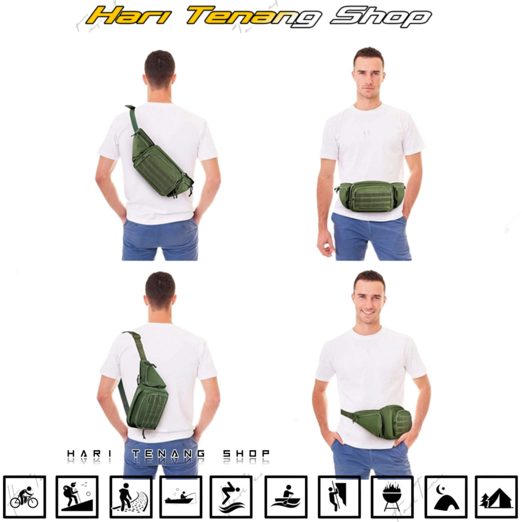 tas selempang pria/tas pinggang pria/tas tactical/tas hp/tas 258