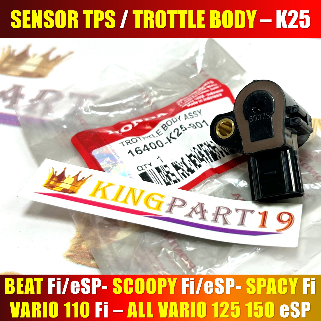 SENSOR TPS BEAT FI VARIO 110 FI SCOOPY FI VARIO 125 VARIO 150 SPACY FI THROTLE BODY ASSY K25