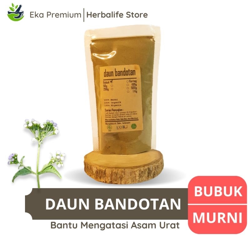 

DAUN BANDOTAN BUBUK Wedusan Kering Asli Ramuan Rempah Herbal Murni Jamu Tradisional Simplisa