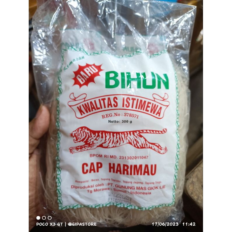 

Bihun Mihun Cap Harimau 300gram