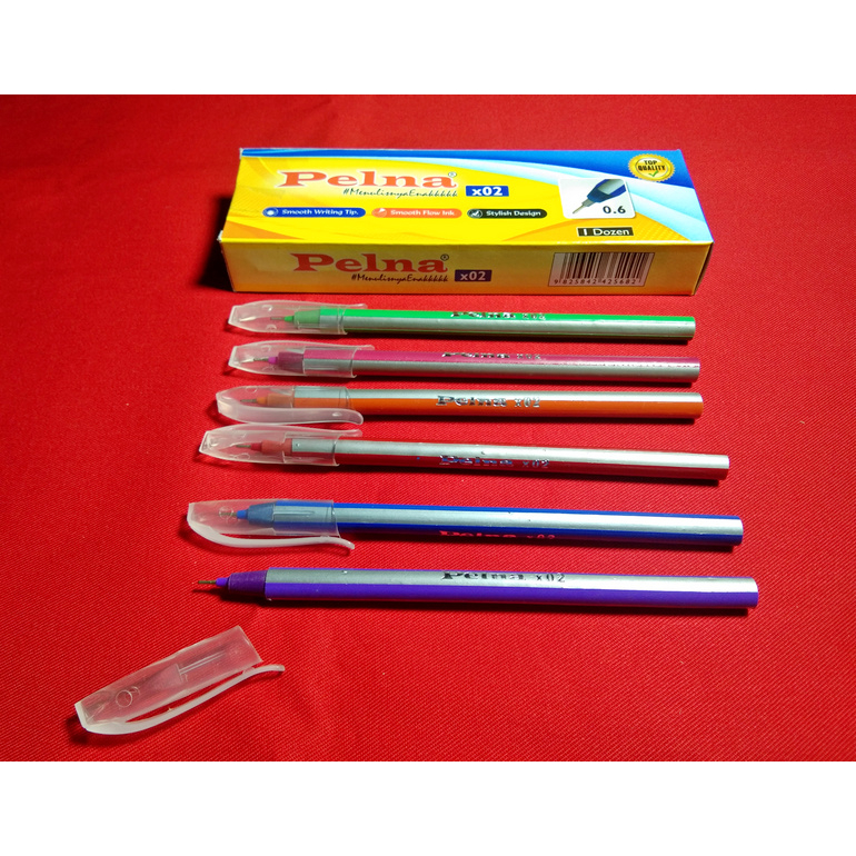 

Pelna Balpen x02 Hitam / Biru ( 1 Pack - 12 Pcs )