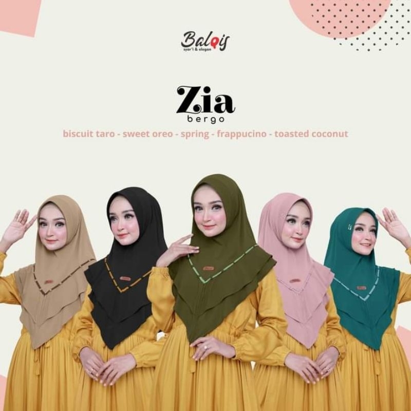 Hijab Instan Balqis Bergo Zia Ori Balqis