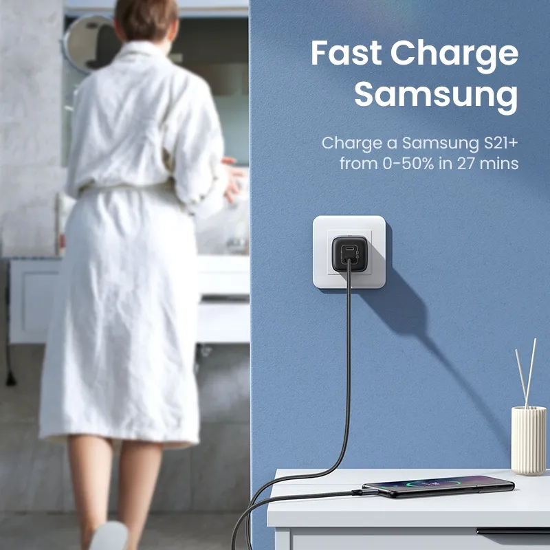 UGREEN GaN 45W USB C Type C wall charger SFC2.0 PD Fast Charger adaptor Space grey 90573