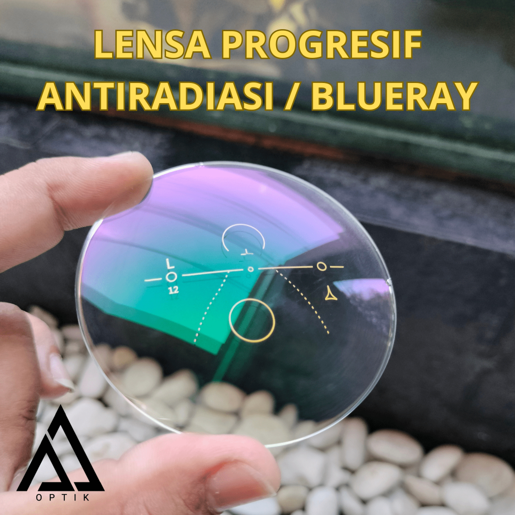 Lensa Progresif Antiradiasi / Blueray