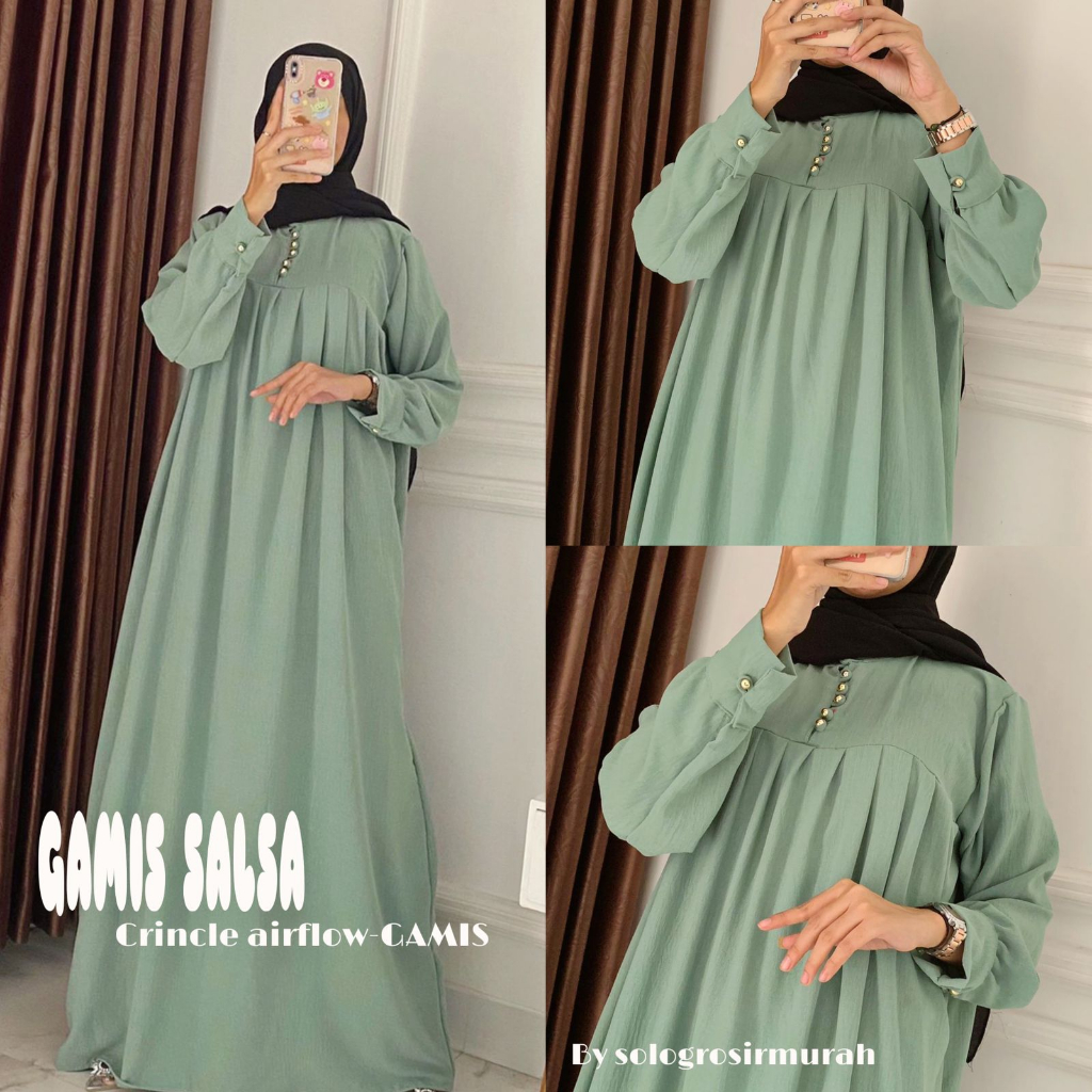 Gamis Salsa Crincle Airflow LD 120cm