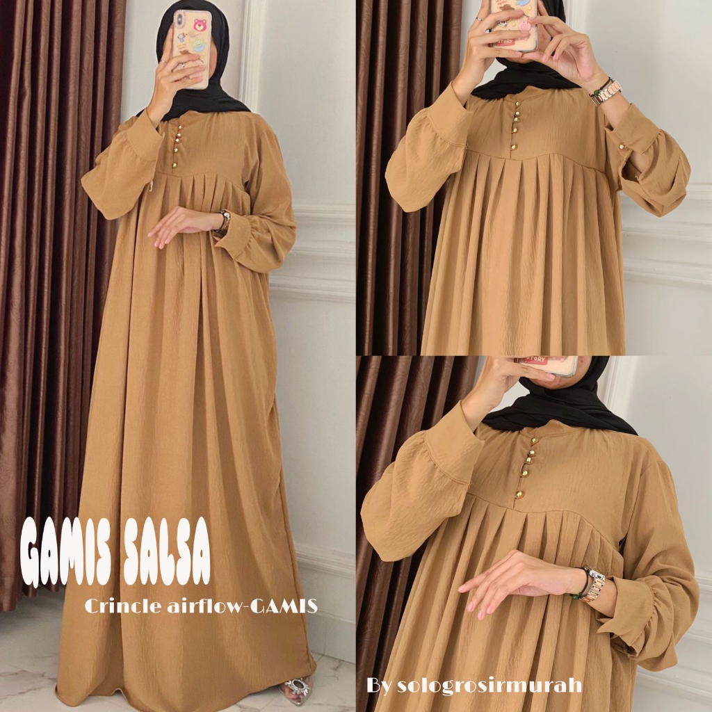 Gamis Salsa Crincle Airflow LD 120cm