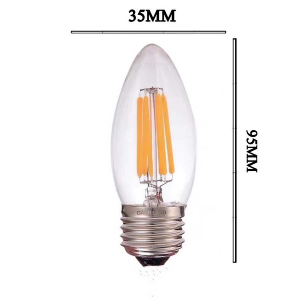 FILAMENT CANDLE LED C35 4 WATT E27 LAMPU HIAS LED EDISON