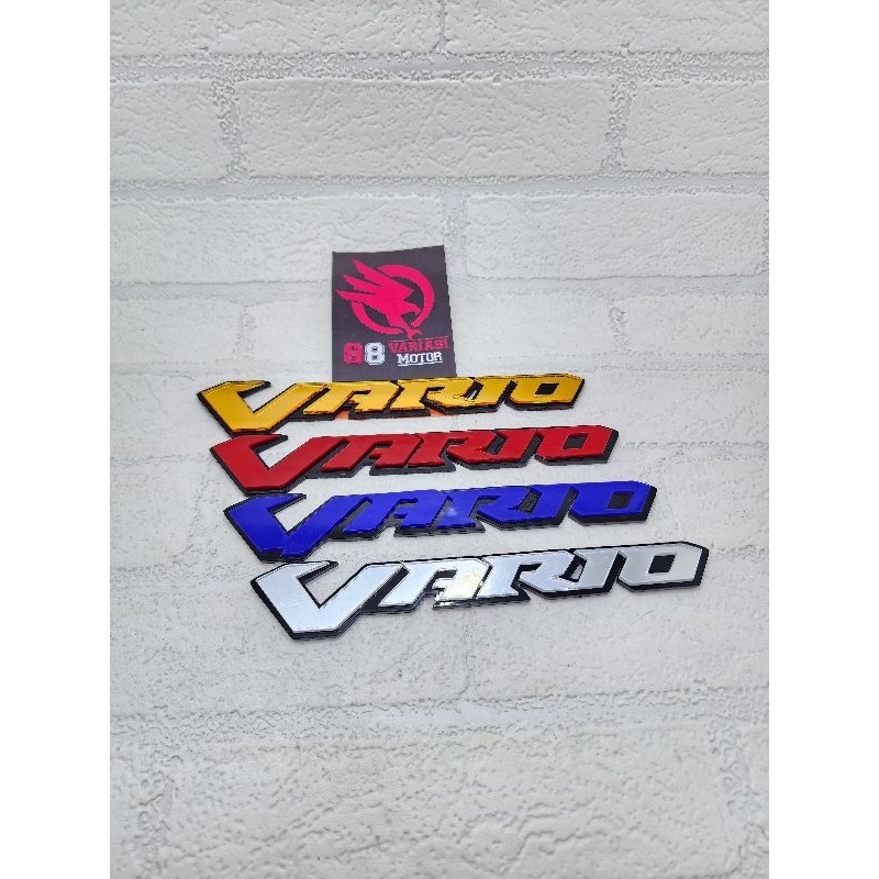 Emblem Akrilik Honda Vario - Emblem Logo Vario free double tape