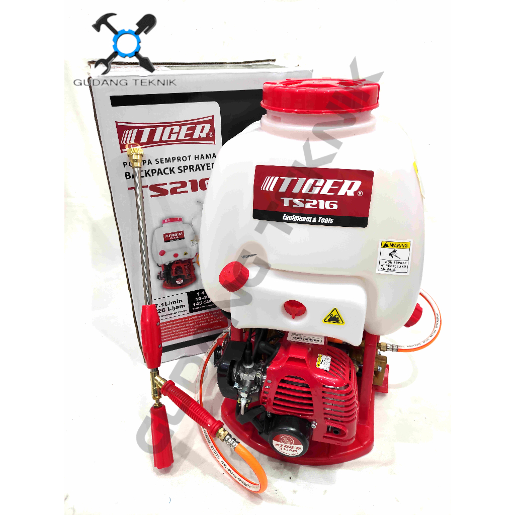 ( TIGER ) Mesin Sprayer Semprot Hama 16L 2Tak TS216 TIGER / Engine Sprayer Semprotan Hama 16 Liter 2T Knapsack TS 216 TIGER