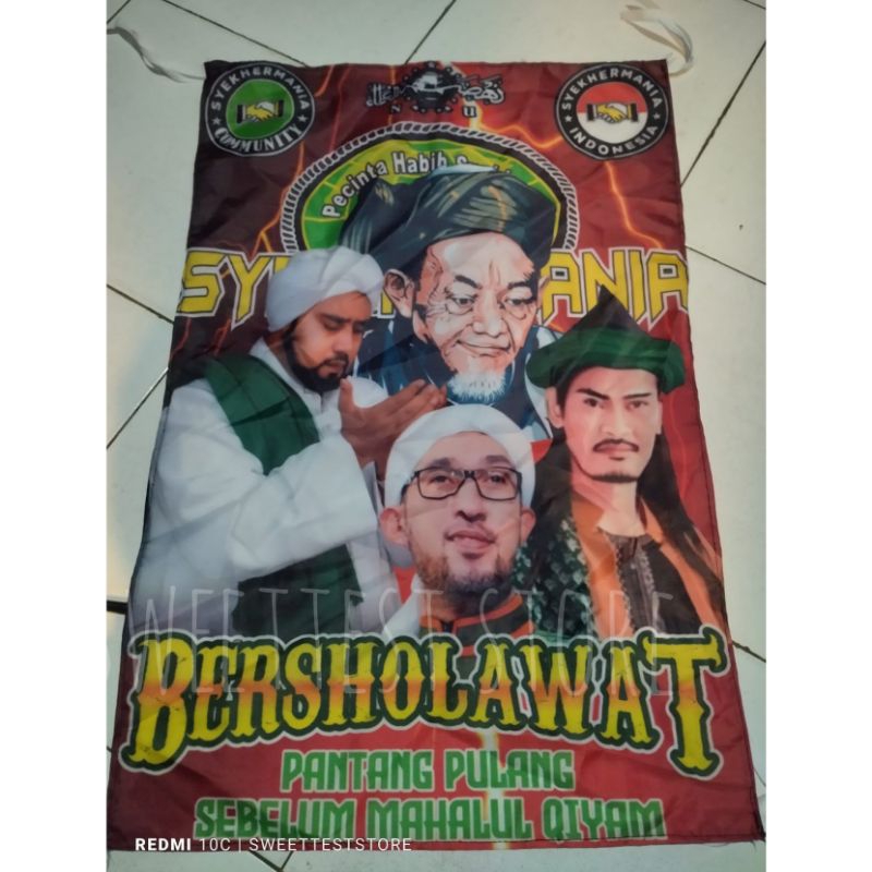 BENDERA MAJELIS ( SYEKHERMANIA, MAFISH, AZ-ZAHIR) FULL PRINTING