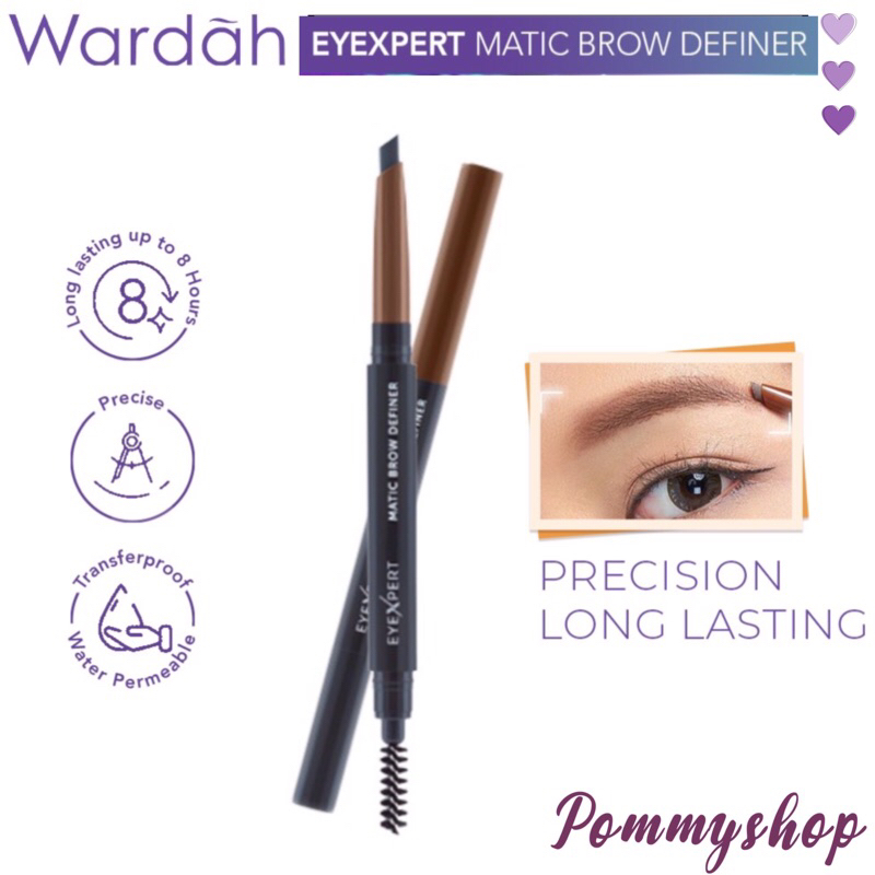 Wardah Eyexpert Matic Brow Definer 0.25g | Pensil Alis