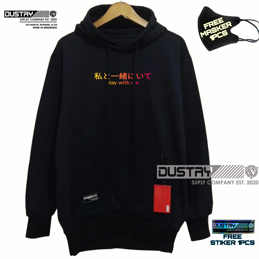 Sweater Pria Distro Hoodie Original STAY WITH ME Premium Sweter Laki Unisex Cewek Cowok Keren Bahan Tebal Ori Sweeter Hodi Dewasa Polos Murah Jumbo Terlaris Best Seller COD