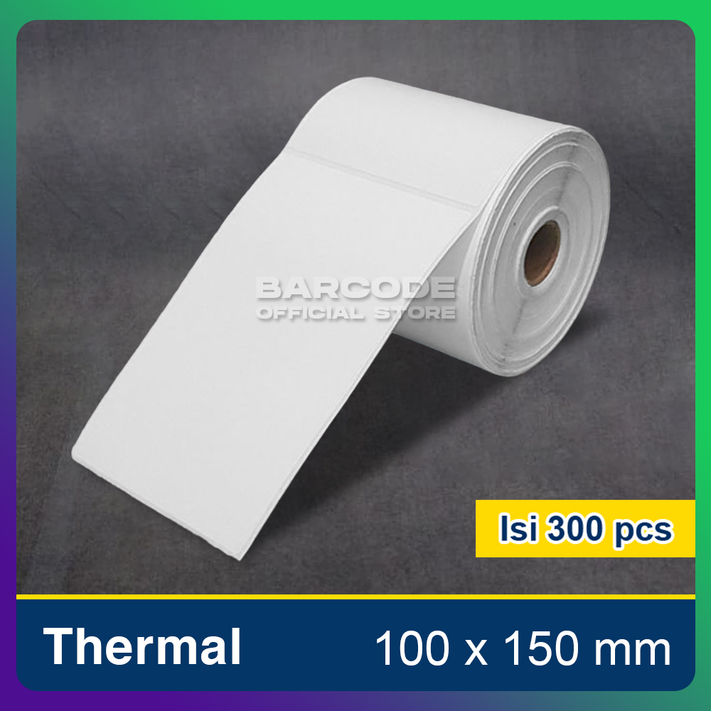 

Label Sticker Barcode Thermal 100x150mm - 100x150 - 100 x 150 mm (Isi 300pcs)