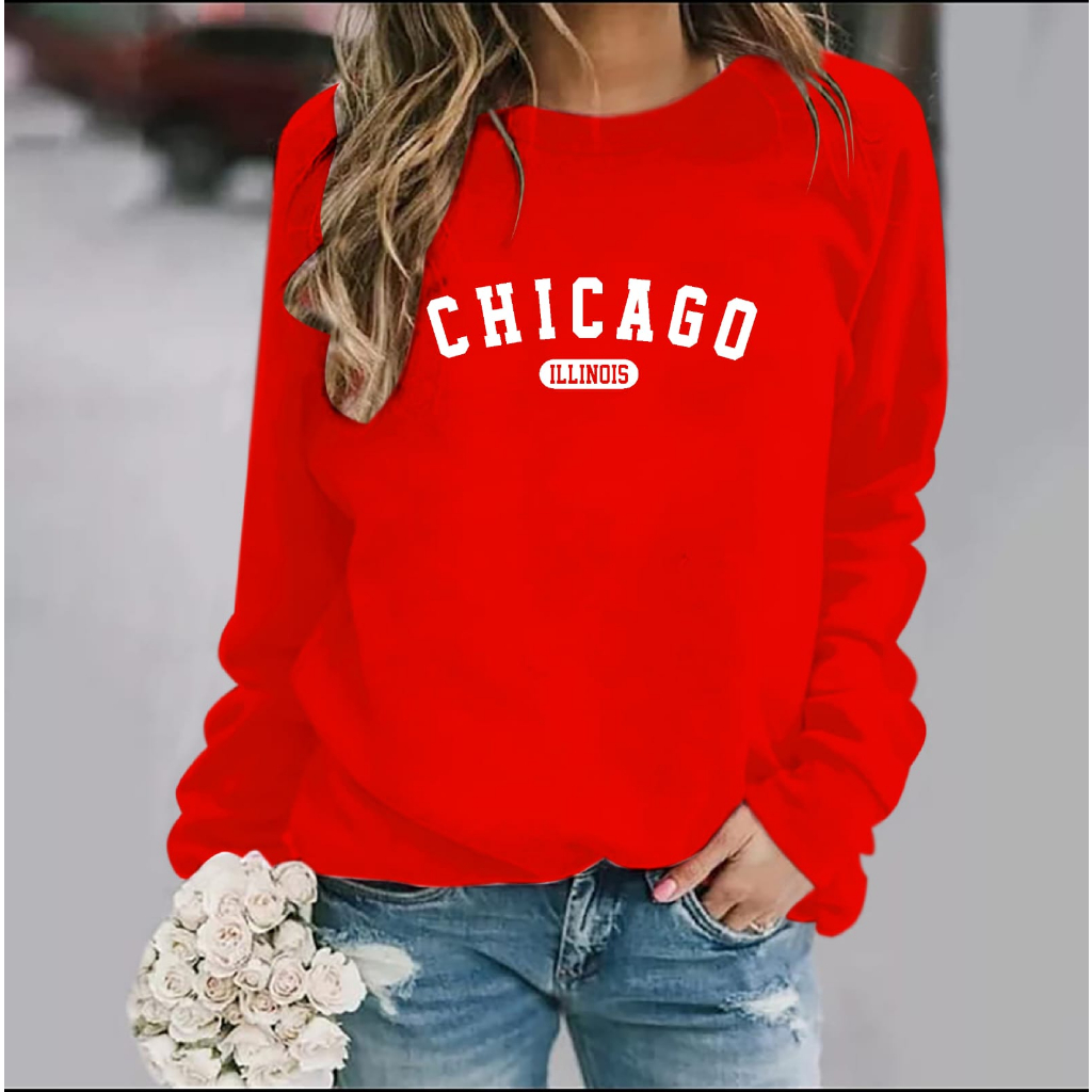 FASHION COOLS - BISA COD~BAJU TRENDY CHICAGO GIRL TERBARU-KAOS DISTRO WANITA KEREN LENGAN PANJANG KEKINIAN DAN TERLARIS