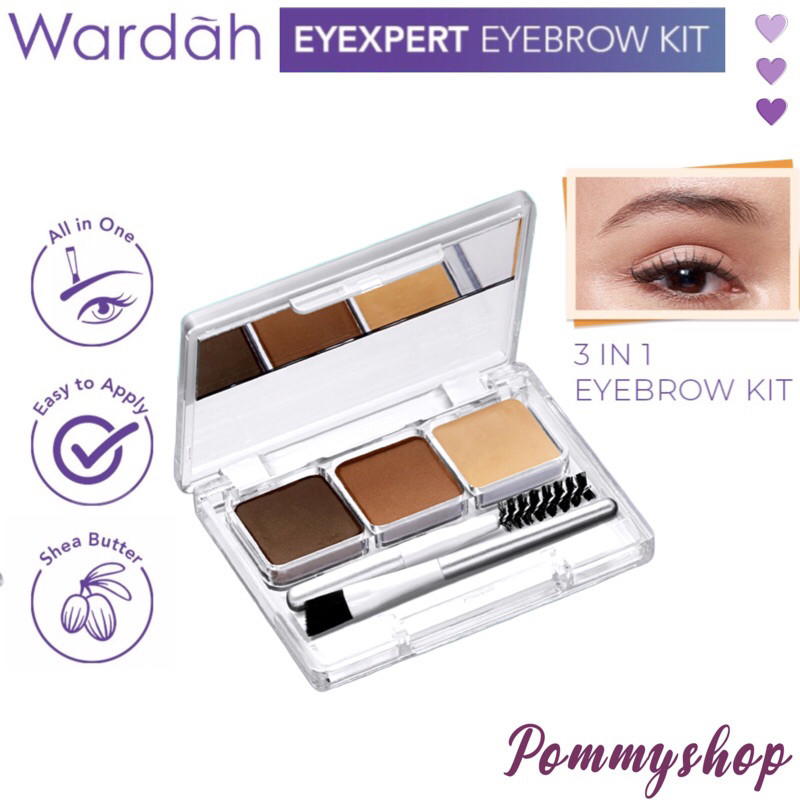 Wardah Eyexpert Eyebrow Kit 3g