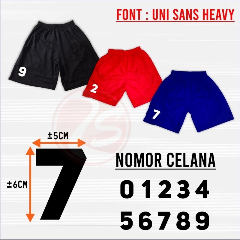 

Stiker sablon celana nomor huruf tinggi 6cm poliflex satuan nomor huruf pakaian sablon setrika