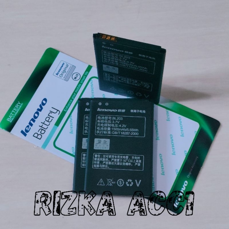 Baterai Batre Hp Lenovo A369 A369i A398 A316i A66 BL203 BL214 Battery Batre Hp